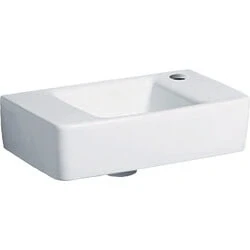 Afbeelding van Geberit Renova Plan fontein wit (40 x 25 cm) 1 kraangat, zonder