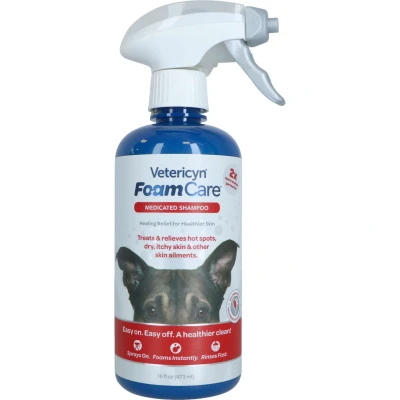 Afbeelding van Vetericyn Foamcare Huisdierenshampoo Medicated 473ml
