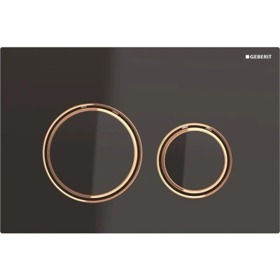 Afbeelding van Geberit Sigma21 bedieningsplaat, voor 2 toets spoeling, ringen rood