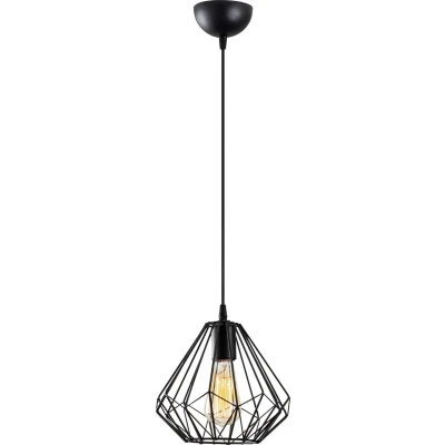 Afbeelding van Verlichting Kroonluchter Zwart Metaal Lynn Afmetingen 23x23x117cm Stijlvolle Woondecoratie