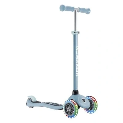 Image de Trottinette 3 Roues Globber Primo Lights Bleu Lumineuses 2 A 7 Ans 50 Kg