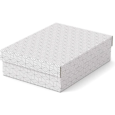 Afbeelding van Esselte Home opberg en geschenkdoos, ft 26,5 x 36 10 cm, wit, pak van 3 stuks archiefdoos