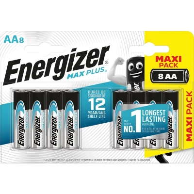 Afbeelding van Energizer batterijen Max Plus AA, blister van 8 stuks