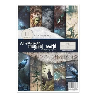 Afbeelding van ITD Collection RP002 Magical World rijstpapier, 29,7 x 21 cm