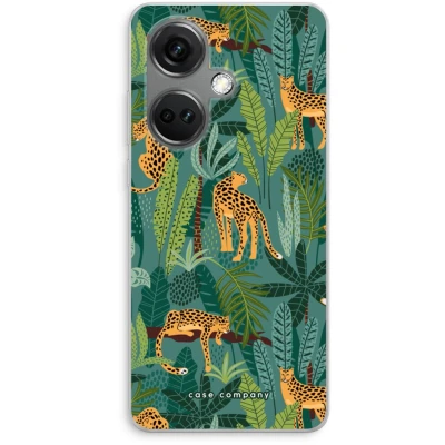 Afbeelding van Case Company® hoesje geschikt voor OnePlus Nord CE 3 Luipaard 2 Soft Cover Telefoonhoesje Bescherming aan alle Kanten en Schermrand