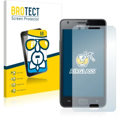 Afbeelding van BROTECT Screenprotector voor Samsung Galaxy S2 Folie Beschermfolie Beschermglas transparant
