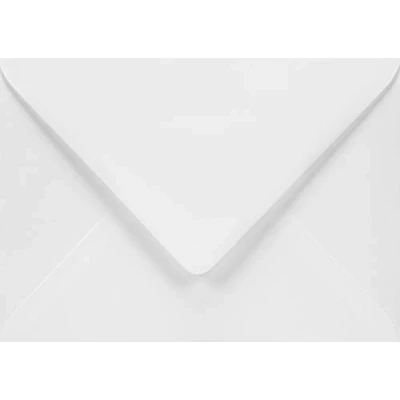 Afbeelding van Netuno 50 witte enveloppen B6 125 x 175 mm 120 g Aster Smooth extra puntige klep elegante van hoge kwaliteit voor wenskaarten uitnodigingen bruiloft doop verjaardagen