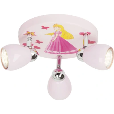 Afbeelding van Brilliant PRINCESS Kinder plafondspots Roze
