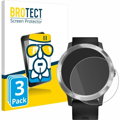 Afbeelding van BROTECT Screenprotector voor Garmin Vivoactive 3 / Forerunner 45 Approach S40 Folie Beschermfolie Beschermglas transparant (3 Stuks)