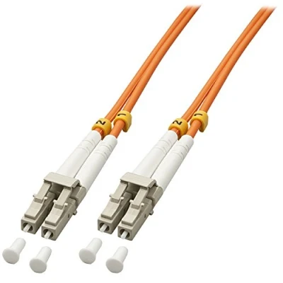 Afbeelding van LineLWL Duplex LC/LC 1m zwart glasvezelkabel
