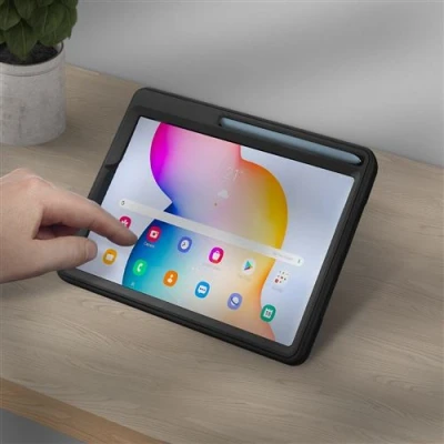 Image de Coque pour Samsung Galaxy Tab S6 Lite avec Béquille et Poignée 4smarts Noir