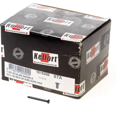 Afbeelding van Kelfort Stalen nagel 52 54 RC bombe kop 30 x 2.5mm 1kg