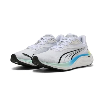 Image de PUMA Electrify NITRO™ 4 Running Chaussures Women, Sports, Blanc/Mint Melt/Speed Bleu, 37