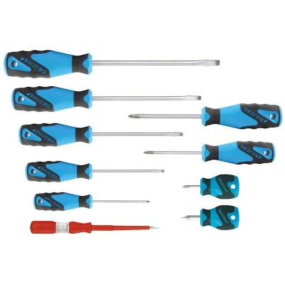 Image de Jeu 10 tournevis fente et Phillips manche 3C 2150 2160PH 010 Gedore