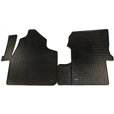 Afbeelding van Petex 64410 Vloermatset Rubber Voor 2 zwart