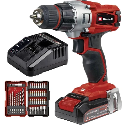 Afbeelding van Einhell Power X Change TE CD 18/2 Li +39 (1x2,5 Ah) 4514219 Accu schroefboormachine 18 V 2.5 Ah ion Incl. accu, lader, koffer