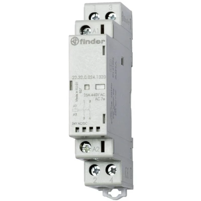 Afbeelding van Finder 22.32.0.024.1520 Contactor 1x NO, NC 24 V/DC, V/AC 25 A 1 stuk(s)