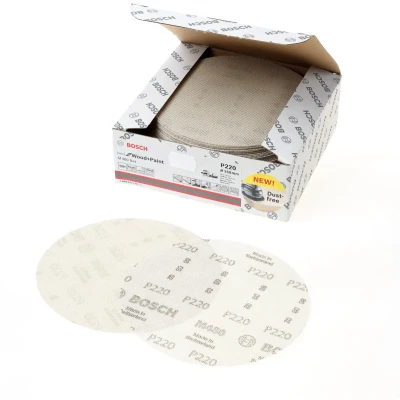 Afbeelding van Bosch Schuurschijfnet Wood and Paint 150mm K220 M480 blister van 50 schijven