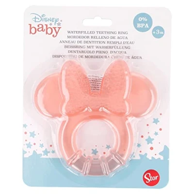 Afbeelding van Stor Minnie Indigo Dreams bijtring gevuld met water, meerkleurig