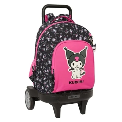 Afbeelding van Schoolrugzak Kuromi Zwart Fuchsia 33 x 45 22 cm