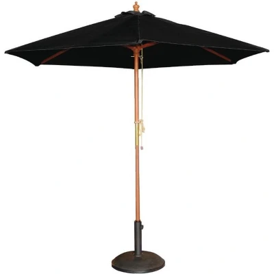 Afbeelding van Bolero ronde parasol zwart 3m