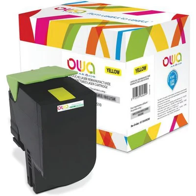 Image de Toner remanufacturé LEXMARK 80C2SYE 80C2SY0 OWA