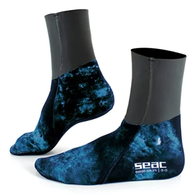 Afbeelding van SEAC Skin Thermische sokken voor apneu en onderwatervissen, neopreen, camouflage, 3 mm, uniseks, volwassenen
