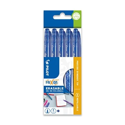 Afbeelding van Pilot Frixion Point Balpen, uitwisbaar, 0,5 mm, blauw, 5 stuks