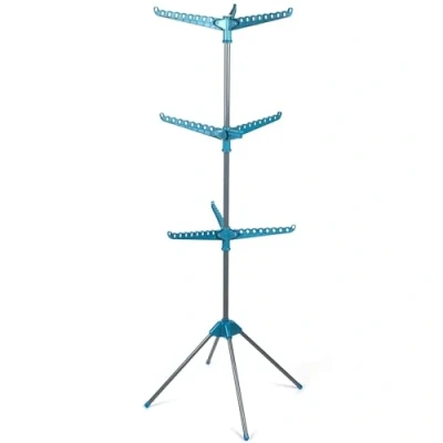 Afbeelding van Beldray LA039552TQEU Droogrek met 9 armen, 3 etages, capaciteit 15 kg, opvouwbaar, ruimtebesparend, stijve arm voor het ophangen van kleding, statief, statief kleding