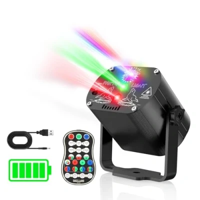 Afbeelding van Tyonto Draadloze discobal 4500 mAh 60 monniken olica stroboscoop effect disco muziek batterij licht Party med controle fjar 2m USB voor Familj Barn Club