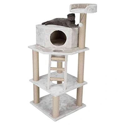 Afbeelding van Trixie Krabpaal Marlena Lichtgrijs 60X60X151 CM