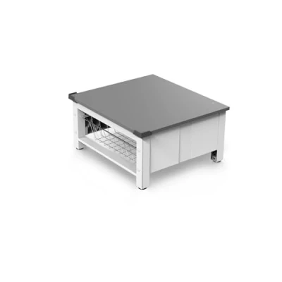 Afbeelding van Meliconi Base Space Basket 656143 Stapelkit Apparaatverhoger met uitschuifbare draadmand