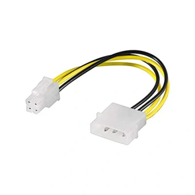 Afbeelding van Goobay pc voedingskabel/voedingsadapter 5,25 mannelijk naar ATX12 P4 4 pins HDD/5,25&quot; (4