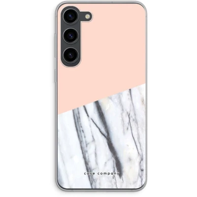 Afbeelding van Case Company® hoesje geschikt voor Samsung Galaxy S23 Plus A touch of peach Soft Cover Telefoonhoesje Bescherming aan alle Kanten en Schermrand