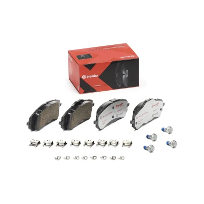 Afbeelding van BREMBO P 61 120X Remblokkenset Excl. slijtage waarschuwingscontact Met remzadelschroef toebehoren PEUGEOT: 308 SW 2, II Hatchback