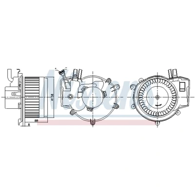 Afbeelding van Nissens Kachelventilatormotor /wiel 87395