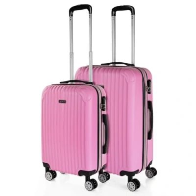 Afbeelding van ITACA Set reiskoffers van ABS met 4 wielen, stevig en lichtgewicht, handvat vergrendeling, cabinekoffer voor handbagage, medium grote koffer, beautycase T71500