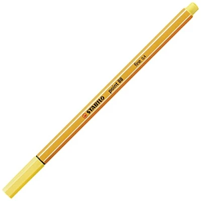 Afbeelding van Stabilo Fineliner point 88/44 geel 1 stuk 10 stuks