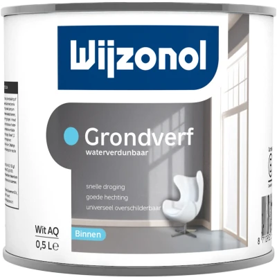 Afbeelding van Wijzonol Grondverf Waterverdunbaar 0,5 liter &amp; Primer