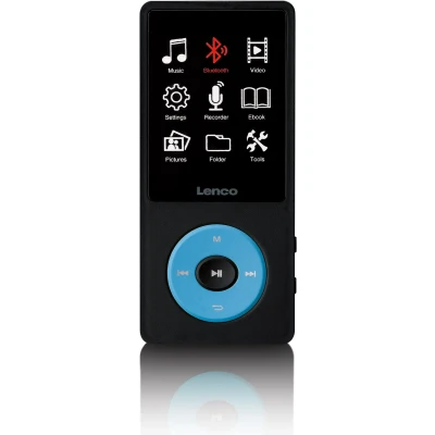 Afbeelding van Lenco Xemio 860BU MP3/MP4 speler met Bluetooth® en 8GB intern geheugen Blauw