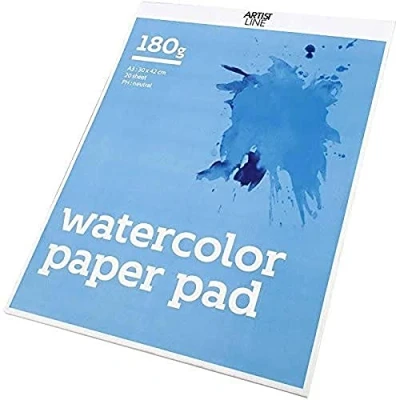 Afbeelding van Aquarelblok, A3 30x42 cm, wit, 20 vellen