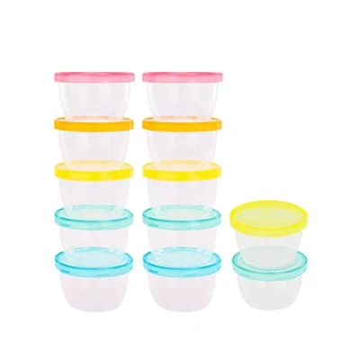 Image de Lot de 12 badabowls Boîtes conservation gradués 250ml Surface réinscriptible