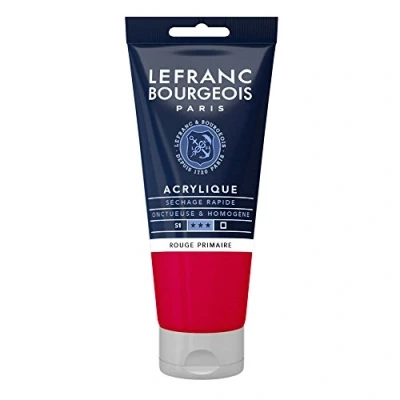 Afbeelding van Lefranc Bourgeois fijne acrylverf, Tube 80 ml, primair rood