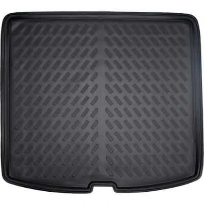 Afbeelding van ELMASLINE 3D kofferbakmat voor VW TIGUAN Allspace II (5 zits) 2016 2025 (bovenste laadvloer), rubberen met extra hoge randen, auto accessoires