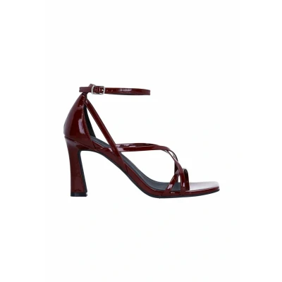 Afbeelding van Sacha Dames Bordeaux sandalen met hak Maat 36