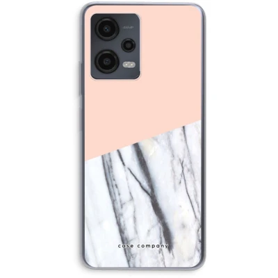 Afbeelding van Case Company® hoesje geschikt voor Xiaomi Redmi Note 12 A touch of peach Soft Cover Telefoonhoesje Bescherming aan alle Kanten en Schermrand