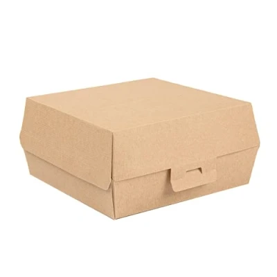 Image de Lot de 50 coquillages Hamburger « Thepack » 220 g/m² 17,6 x 16,8 7,8 cm Carton ondulé Nano Micro