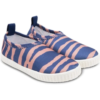 Afbeelding van Swim Essentials Blauw/Oranje Panterprint Waterschoentjes Maat 21