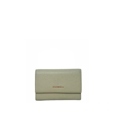 Afbeelding van COCCINELLE Leren Portemonnee Metallic Soft Wallet Grainy Leather Rosewood (rood)paars