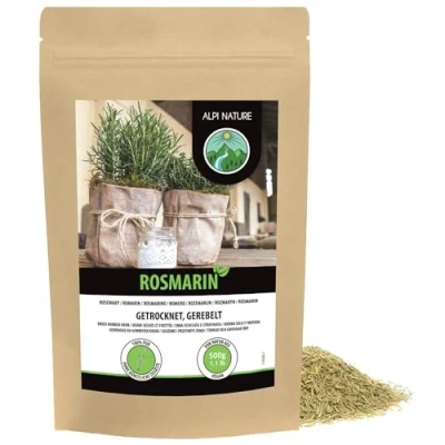 Afbeelding van Gedroogde rozemarijn (500 g), 100% zuiver en natuurlijk voor kruidenmengsels rozemarijnthee